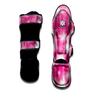 Pink Shibori Tie Dye Print Muay Thai Shin Guard