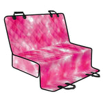 Pink Shibori Tie Dye Print Pet Car Back Seat Cover