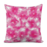 Pink Shibori Tie Dye Print Pillow Cover