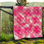 Pink Shibori Tie Dye Print Quilt