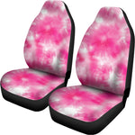 Pink Shibori Tie Dye Print Universal Fit Car Seat Covers