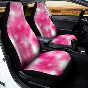 Pink Shibori Tie Dye Print Universal Fit Car Seat Covers