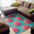Pink Strawberry Ice Cream Print Floor Mat