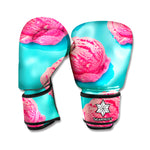 Pink Strawberry Ice Cream Print Boxing Gloves
