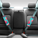 Pink Strawberry Ice Cream Print Car Seat Belt Covers