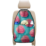 Pink Strawberry Ice Cream Print Car Seat Organizers