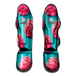 Pink Strawberry Ice Cream Print Muay Thai Shin Guard
