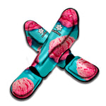 Pink Strawberry Ice Cream Print Muay Thai Shin Guard