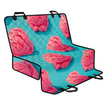 Pink Strawberry Ice Cream Print Pet Car Back Seat Cover