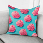 Pink Strawberry Ice Cream Print Pillow Cover