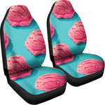 Pink Strawberry Ice Cream Print Universal Fit Car Seat Covers
