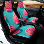 Pink Strawberry Ice Cream Print Universal Fit Car Seat Covers
