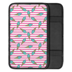 Pink Striped Ice Cream Pattern Print Car Center Console Cover