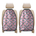 Pink Striped Ice Cream Pattern Print Car Seat Organizers