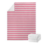 Pink Striped Pattern Print Blanket
