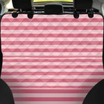 Pink Striped Pattern Print Pet Car Back Seat Cover