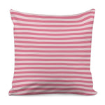 Pink Striped Pattern Print Pillow Cover