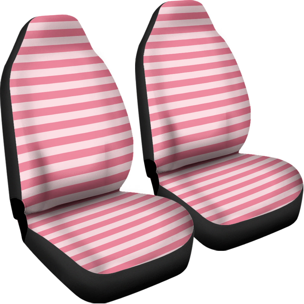 Pink Striped Pattern Print Universal Fit Car Seat Covers