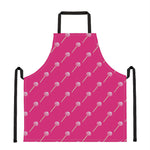 Pink Sweet Lollipop Pattern Print Apron
