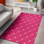 Pink Sweet Lollipop Pattern Print Area Rug