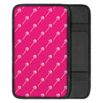 Pink Sweet Lollipop Pattern Print Car Center Console Cover