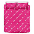 Pink Sweet Lollipop Pattern Print Duvet Cover Bedding Set