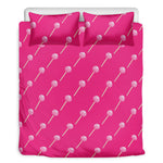 Pink Sweet Lollipop Pattern Print Duvet Cover Bedding Set