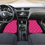 Pink Sweet Lollipop Pattern Print Front and Back Car Floor Mats