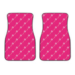 Pink Sweet Lollipop Pattern Print Front Car Floor Mats