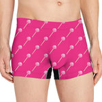 Pink Sweet Lollipop Pattern Print Men's Boxer Briefs