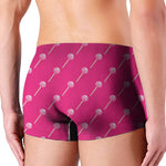 Pink Sweet Lollipop Pattern Print Men's Boxer Briefs