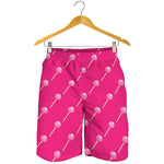 Pink Sweet Lollipop Pattern Print Men's Shorts