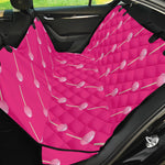Pink Sweet Lollipop Pattern Print Pet Car Back Seat Cover