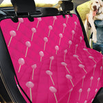 Pink Sweet Lollipop Pattern Print Pet Car Back Seat Cover
