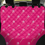 Pink Sweet Lollipop Pattern Print Pet Car Back Seat Cover