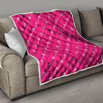 Pink Sweet Lollipop Pattern Print Quilt