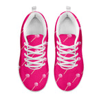 Pink Sweet Lollipop Pattern Print White Sneakers