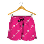 Pink Sweet Lollipop Pattern Print Women's Shorts