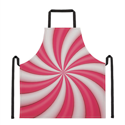 Pink Swirl Candy Print Apron