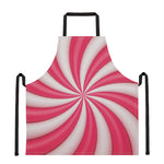 Pink Swirl Candy Print Apron