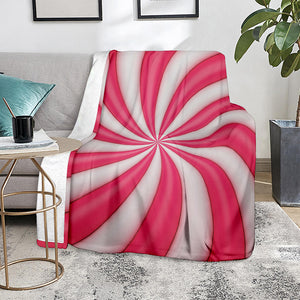 Pink Swirl Candy Print Blanket