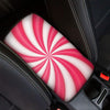 Pink Swirl Candy Print Car Center Console Cover