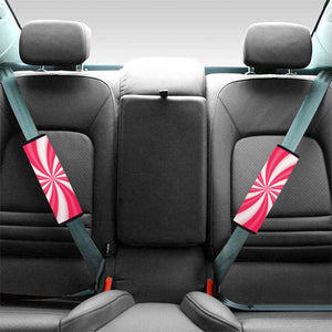 Pink Swirl Candy Print Car Seat Belt Covers