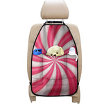 Pink Swirl Candy Print Car Seat Organizers