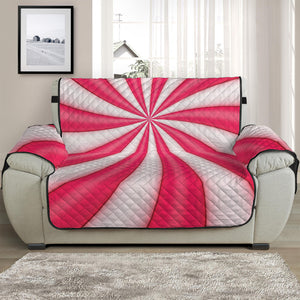 Pink Swirl Candy Print Half Sofa Protector