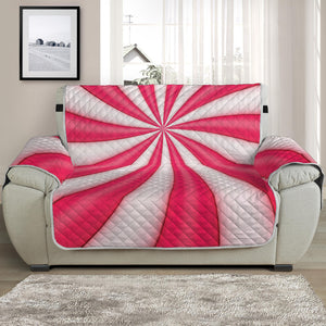 Pink Swirl Candy Print Half Sofa Protector