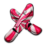 Pink Swirl Candy Print Muay Thai Shin Guard