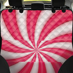 Pink Swirl Candy Print Pet Car Back Seat Cover