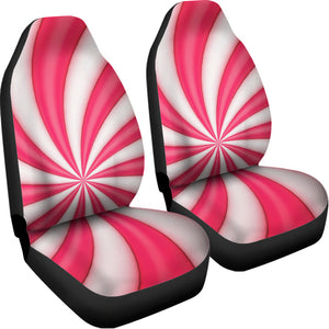 Pink Swirl Candy Print Universal Fit Car Seat Covers