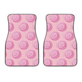 Pink Swirl Lollipop Pattern Print Front Car Floor Mats